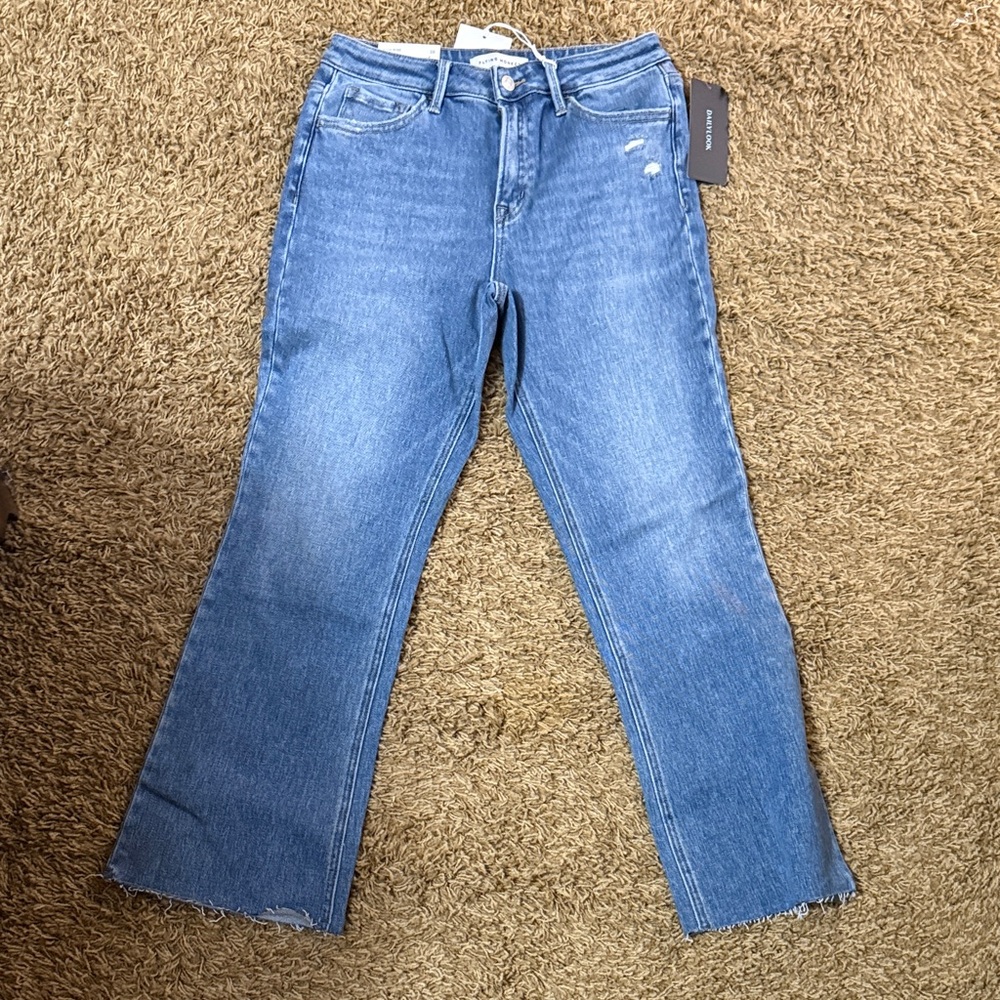 Flying Monkey Boot Cut Jeans in Denim Blue